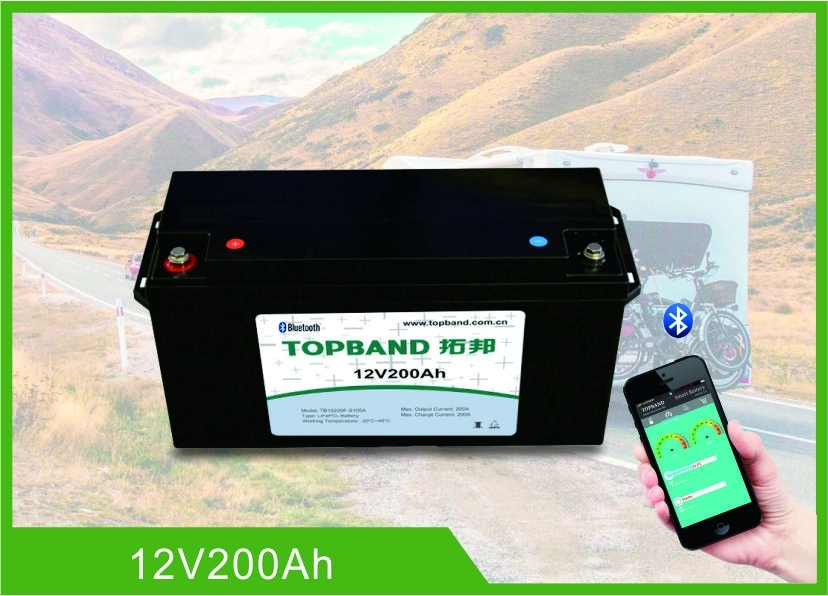 Lithium 12v200ah Rv Camper Batterie 150 Eine Entladung Mit Hoher