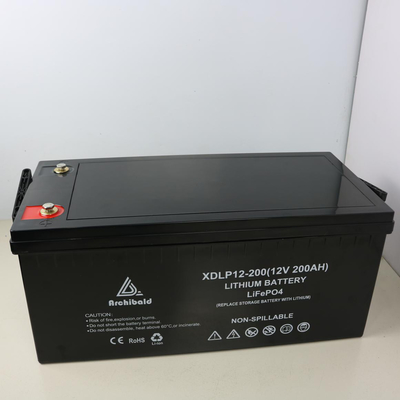 Lithium-wieder aufladbare Lifepo4 Batterie 12v 200ah Smart mit Lcd-Schirm Bms-Batterie-Satz